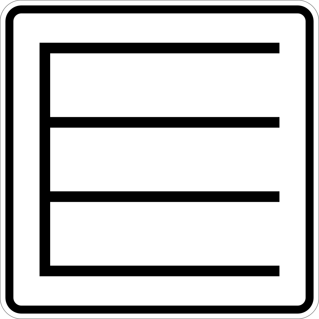 Estacionamiento perpendicular o en línea recta.